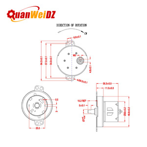 Moteur à engrenages DC JS520T 32 mm 12 V 160 Nm, moteur miniature à engrenages métalliques à couple élevé - Product Image 3