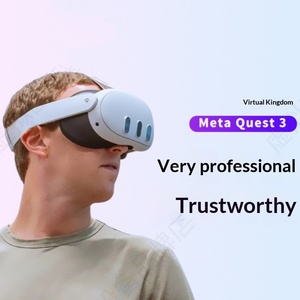 Pour lunettes <span class=keywords><strong>VR</strong></span> <span class=keywords><strong>Oculus</strong></span> Quest 3, console de jeu tout-en-un à détection de mouvement, appareil 3D monté sur la tête compatible Steam - Product Image 1