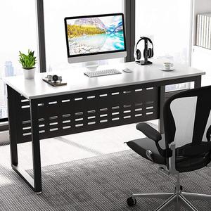 Muebles de oficina modernos de madera blanca y negra, escritorio de ordenador, mesa de lectura de escritura - Product Image 4