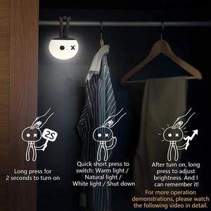 Lámparas LED de noche con forma de medusa, de silicona, recargables por USB, luz nocturna para niños, bebés, dibujos animados, lindas - Product Image 6