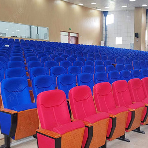 เก้าอี้ประชุม Manwa Expo รุ่น HB652 สีแดงและสีน้ำเงิน พร้อมกระดานเขียน สำหรับโรงเรียน โรงพยาบาล และที่นั่งแบบเรียงชั้น - Product Image 4