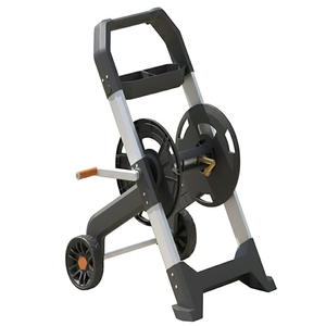 Carrete de Manguera de Aluminio de 25.94 X 24.61 X 32.67 Pulgadas, 200 Pies, con Rebobinado Automático, OEM/ODM para Uso Industrial/Automotriz/Taller/Jardín ODGGAR015 - Product Image 2