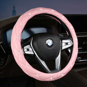Cubierta de lujo para <span class=keywords><strong>volante</strong></span> de coche GM 38 <span class=keywords><strong>Cm</strong></span> personalizado cuero Real deportes buena calidad accesorios deportivos universales - Product Image 4