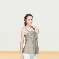 Gilet de maternité anti-radiation sur mesure, jupe en tissu gris argenté, dentelle, antistatique, antibactérien, pour femmes, toutes saisons