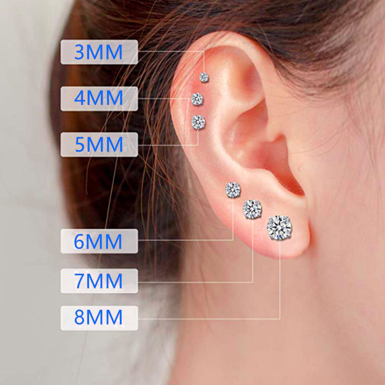 men ear studs