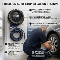 Machine de gonflage automatique des pneus numérique murale 220V avec filtre régulateur pour atelier de pneus et garage