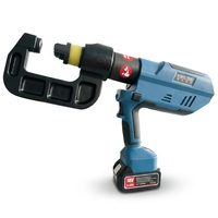 Nouveau perforateur sans fil SHIDA QS-B20 avec moteur sans balais, force de 120KN pour le poinçonnage multi-métaux et la fabrication de panneaux solaires