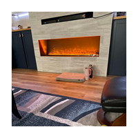 Insert de cheminée électrique de haute qualité 1250ml avec effet de vapeur d'eau 3D Design moderne Télécommande Wifi pour hôtels