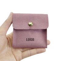 Bolsas y Estuches de Microfibra de Gamuza con Cierre a Presión y Logotipo Personalizado, en Colores y Tamaños a Medida para Empacar Joyas como Aretes, Collares y Anillos