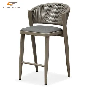 새로운 디자이너 다시 저렴한 사용 Loungemobel 야외 높은 의자 카운터 바 의자