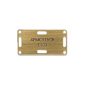 High Quality Custom Engraved Metal Label Laser Etched Stainless Steel Nameplate Brushed 3D Embossed Name Plate