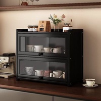 Meuble de rangement à trois niveaux en bambou pour cuisine et cosmétiques