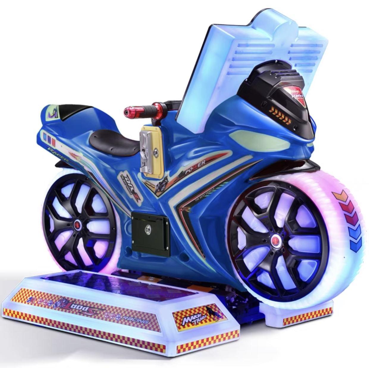 (3d interactive) blue/crazy motorcycle