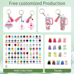 Porte-clés Enseignant : Semences de plantes qui grandissent à jamais, paillettes blanches, acier inoxydable, dessin animé, plastique imprimé UV, retour à l'école, direct usine - Product Image 5