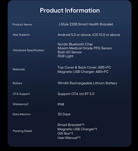 Attività di Fitness nanna Tracker medicale <span class=keywords><strong>senza</strong></span> Touch Screen Display Smart braccialetto Band per IOT Hombre con SDK per gli anziani - Product Image 6