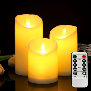Pro Simulation Électronique Faux <span class=keywords><strong>Anniversaire</strong></span> Confession Romantique Scène De Mariage Décoration Led Sans Flamme Lumière Pilier Bougies - Product Image 6
