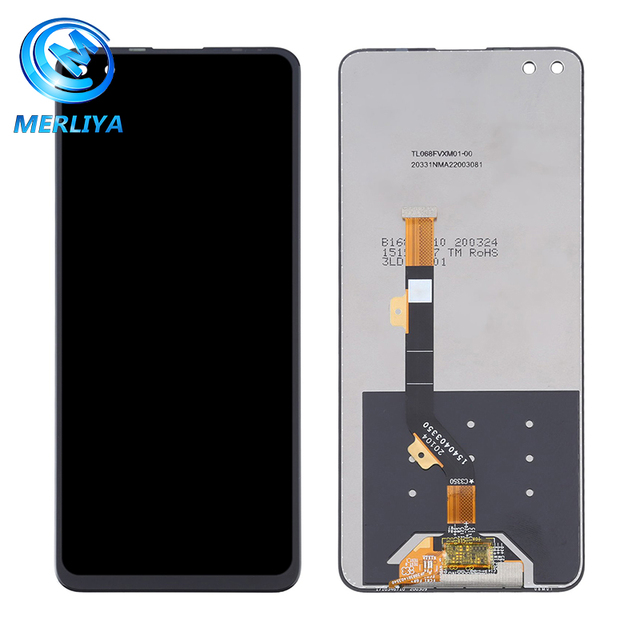 Touch Screen Digitizer Black for Infinix Zero 8 X687 Zero 8i X687B LCD Display for Infinix Zero 8 Phone Screen