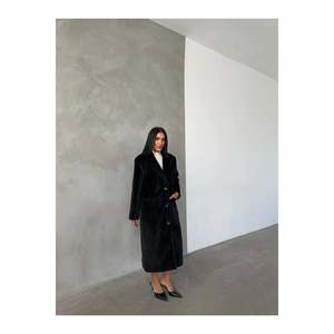 Manteau en velours pour femme Thai Feather, manches longues, élégant, chaud pour l'hiver, taille S L - Product Image 4