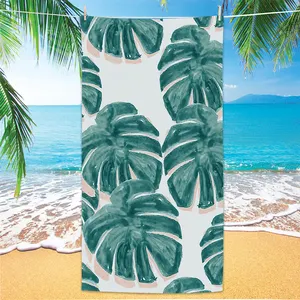 2024 Tropical Plants Microfiber Pool Beach Towel Portable Quick Fast Dry Sand Outdoor Travel Swim Blanket Thin Yoga Mat