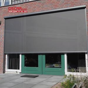 Toldo Exterior con Sistema de Riel Vertical Integrado <span class=keywords><strong>para</strong></span> Patio, Jardín o Terraza, Cubierta de Tela Lisa Estampada, Persiana Enrollable - Product Image 1