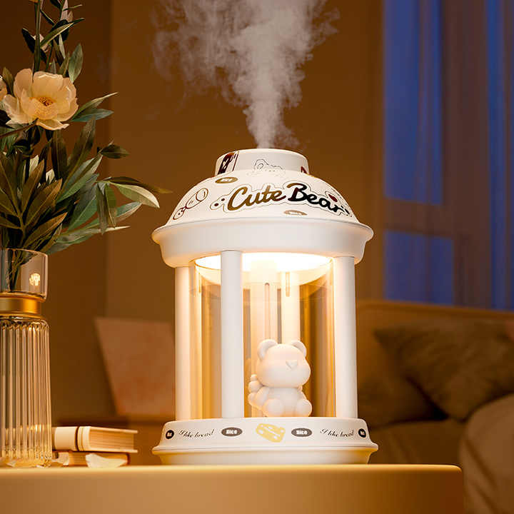 Humidificateur Décoratif Mignon Pour La Maison, Cadeaux De Vacances, Charge USB, Petites Lampes De Table LED, Diffuseur D'aromathérapie