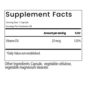 Cápsulas de Vitamina D3 en Oferta OEM/ODM para Adultos, No Aptas para Adolescentes, Niños o Mujeres Embarazadas - Product Image 2