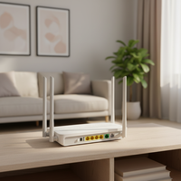Factory Price XPON ONU 4GE+VOIP+Dual Band WiFi Network Terminal Gpon Epon Ont Fiber Optic Equipment Modem ONU