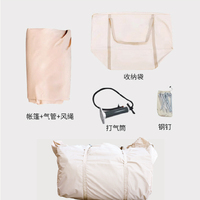 Tienda de Campaña Inflable de 12 m para las Cuatro Estaciones, Impermeable, de Tela Oxford 420D Gruesa, Anti-Espía, de Una Sola Capa, Portátil y de Montaje Rápido