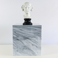 Présentoir de gâteau en acrylique blanc de qualité supérieure personnalisé pour mariages Cubes carrés de rehausseurs de buffet