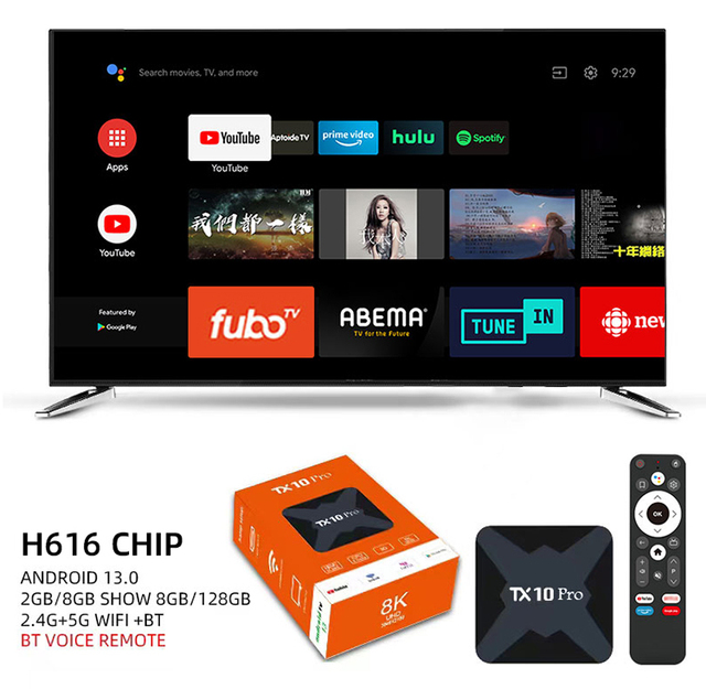 Bangladesh Tanix Tx9Pro 8GB 128GB Motherboard Tx10 Pro 6K Ultra Hd Android 15  8K Tx9 Pro Android Tv Box