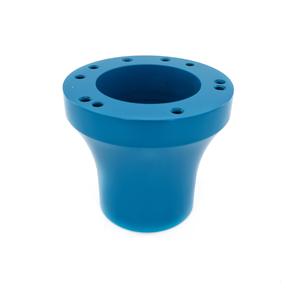Base de volant en cuir PU avec surpiqûres rouges et bouton de klaxon pour voiturette de golf EZGO TXT, style sport bleu, adaptateur DS Pioneer, connexion G29 - Product Image 2