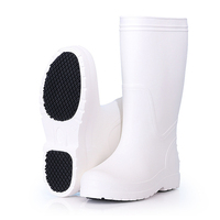 Abattoir ultra-léger spécial blanc bottes alimentaires EVA matériel travail Protection chaussures de pluie automne chaud respirant caoutchouc