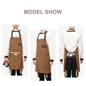 Biểu Tượng Tùy Chỉnh In Unisex Đa-Túi Nhiệm Vụ Nặng Nề Vải Làm Việc Tạp Dề Cho Người Bán Hoa Thợ Điện Người Làm VƯỜN Baristas - Product Image 3