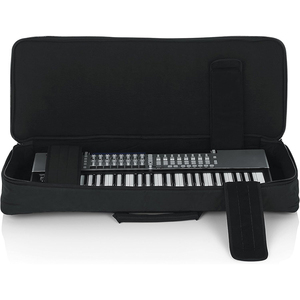 Étui pour clavier avec roulettes, échantillon gratuit | Housse de piano (53 x 14,5 x 7 pouces), étui souple pour piano avec poignées et bandoulière - Product Image 1