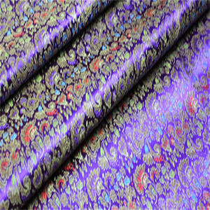 Tissu brocart traditionnel chinois en gros, populaire, 90 cm, floral, magnifique, prêt à l'emploi pour les robes de kimono, les manteaux pour femmes - Product Image 5