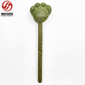 Commercio all'ingrosso naturale erba gatta per animali domestici gatto Teaser bacchetta gatto dentizione lecca giocattolo per la salute orale interattivo promuovere la digestione giocattolo da masticare - Product Image 4