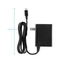 Câble de charge et support d'alimentation noir pour manette Nintendo Switch, joystick, joypad