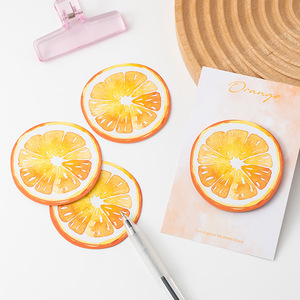 Notes autocollantes créatives en forme de fruits, style dessin animé, irrégulières, mignonnes, pour messages et mémos, pour filles - Product Image 1