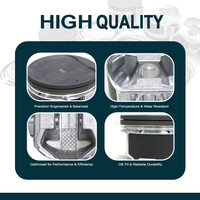 طقم مكابس محرك سيارات عالي الجودة جديد من المصنع، قطعة غيار أصلية OE 04E107065DG EA211 1.4T لفولكس فاجن وأودي مع حلقات، مقاس 0.25 و0.5، من شركة LEYI للمحركات