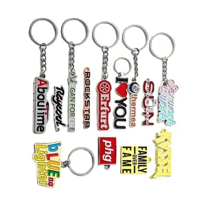 RENHUI Customized Making Products Make Your Own Zhongshan Keyring Key Ring Custom Metal Keychains Key Chains With Personal