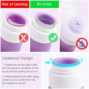 Lot de Bouteilles de Voyage Portables en Silicone Multicolores Anti-fuite, Meilleure Qualité, Capacités 38/60/90 ml, Logo Personnalisé - Product Image 3