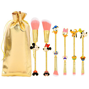Set di 6 Pennelli da Trucco Vivaci a Tema Topolino, Pennelli Dorati con Paperino, Paperina e Minnie per Ombretto, Regalo per Ragazze - Product Image 1