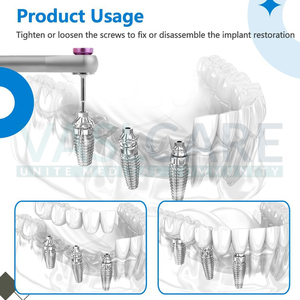 Kit de Llaves Universales para Implantes Dentales Vaslcare, Certificado CE, Torque Ajustable 10-70Ncm, 16 Destornilladores para Reparación - Product Image 5