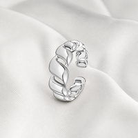 Bague en acier inoxydable plaqué or 18 carats à motif torsadé, style euro-américain, pour femme, bijou de main pour usage quotidien, vente en gros