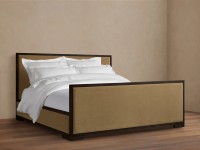 Lit plateforme moderne de luxe en bois massif, capitonné, avec sommier haut, pour chambre parentale, collection de luxe