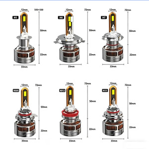 <span class=keywords><strong>FS</strong></span> 90 หลอดไฟหน้า LED สำหรับรถยนต์และรถบรรทุก, ชุดแปลงไฟต่ำ/ไฟสูงแบบสว่างพิเศษ 32V, 60,000 ลูเมน, 9006 - Product Image 4