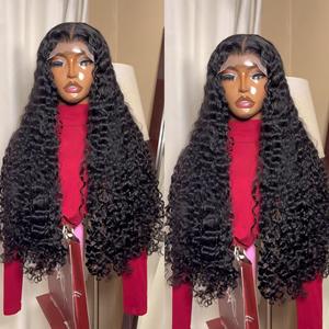 Perruque en cheveux humains vierges brésiliens bruts, bouclés birmanes, avec dentelle frontale HD transparente pour femmes noires - Product Image 2