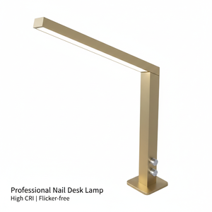 Lampe de bureau professionnelle pour nail art, <span class=keywords><strong>LED</strong></span> haute fidélité (CRI), contrôle de la lumière de précision, <span class=keywords><strong>manucure</strong></span>, 48W, lampe de table <span class=keywords><strong>LED</strong></span> en forme de L dorée, salon de beauté - Product Image 3