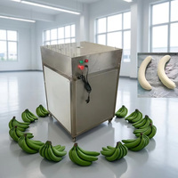 Nieuwe roestvrijstalen handmatige kleine plantain-schiller en -snijmachine met hoge productiviteit en 99% schilpercentage