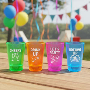 Offre Spéciale – Verres à Shot Américains en Plastique Sublimables, Personnalisables avec Logo, Réutilisables, 2 oz/50 ml, pour Whisky, Vin et Espresso - Product Image 1